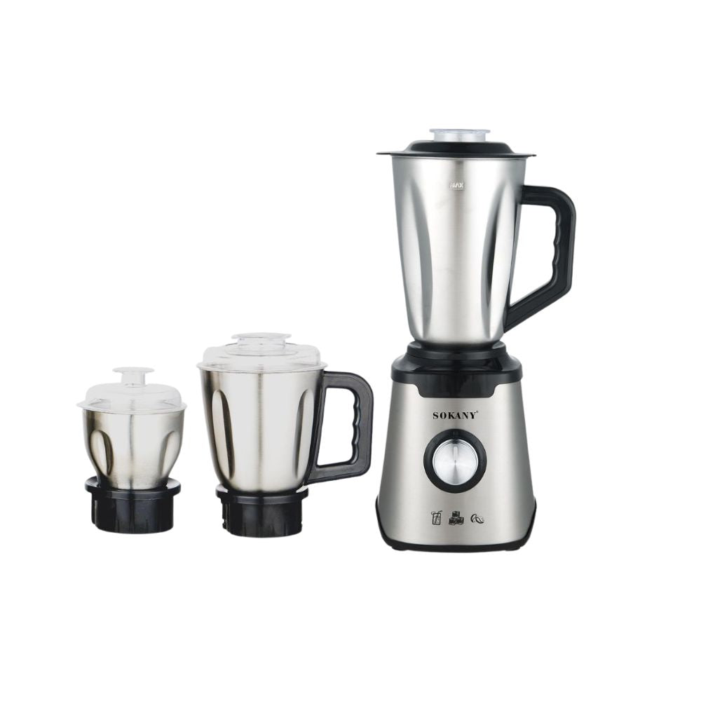 Sokany blender stainless stee 3 * 1-1000 watts 1.5 liters SK-187