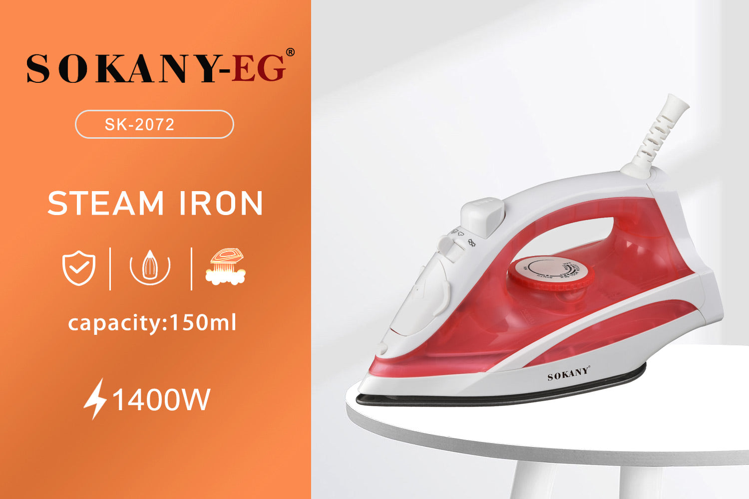 Sokany Steam Flat SK-2072