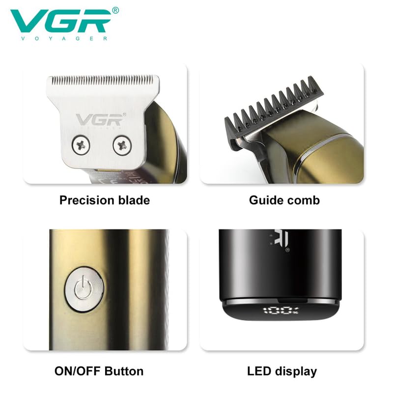 VGR rechargeable hair clipper and beard trimmer V‑986