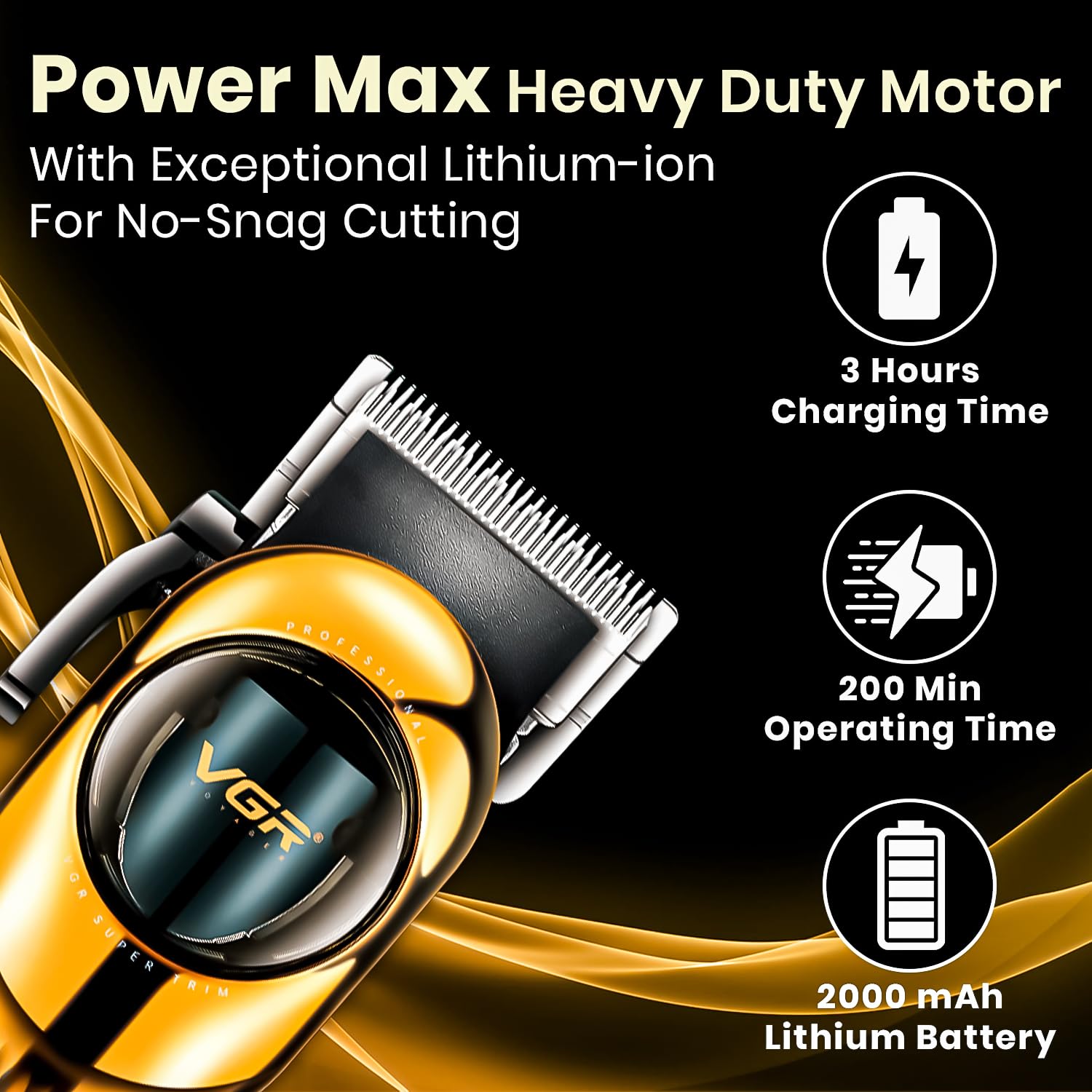 VGR hair cutting machine and beard trimmer V‑166