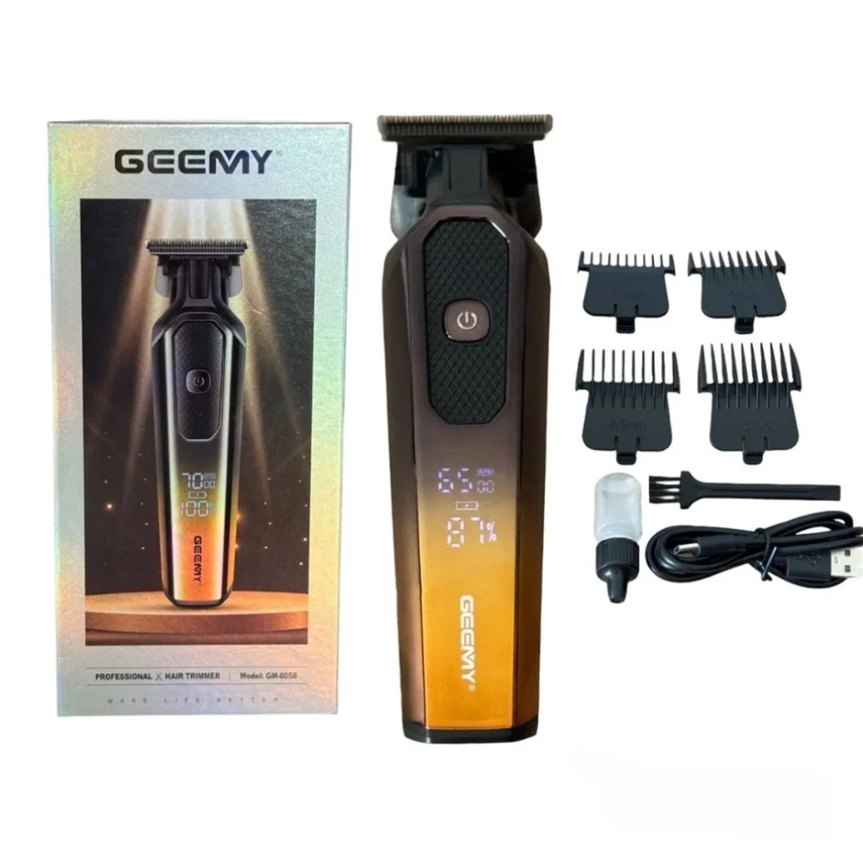 Geemy hair trimmer and clipper GM‑8058