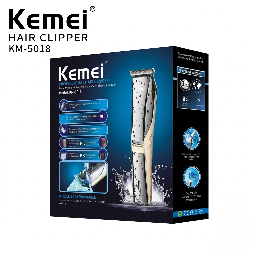 Kemei Hair USB Rechargeable Trimmer KM‑5018
