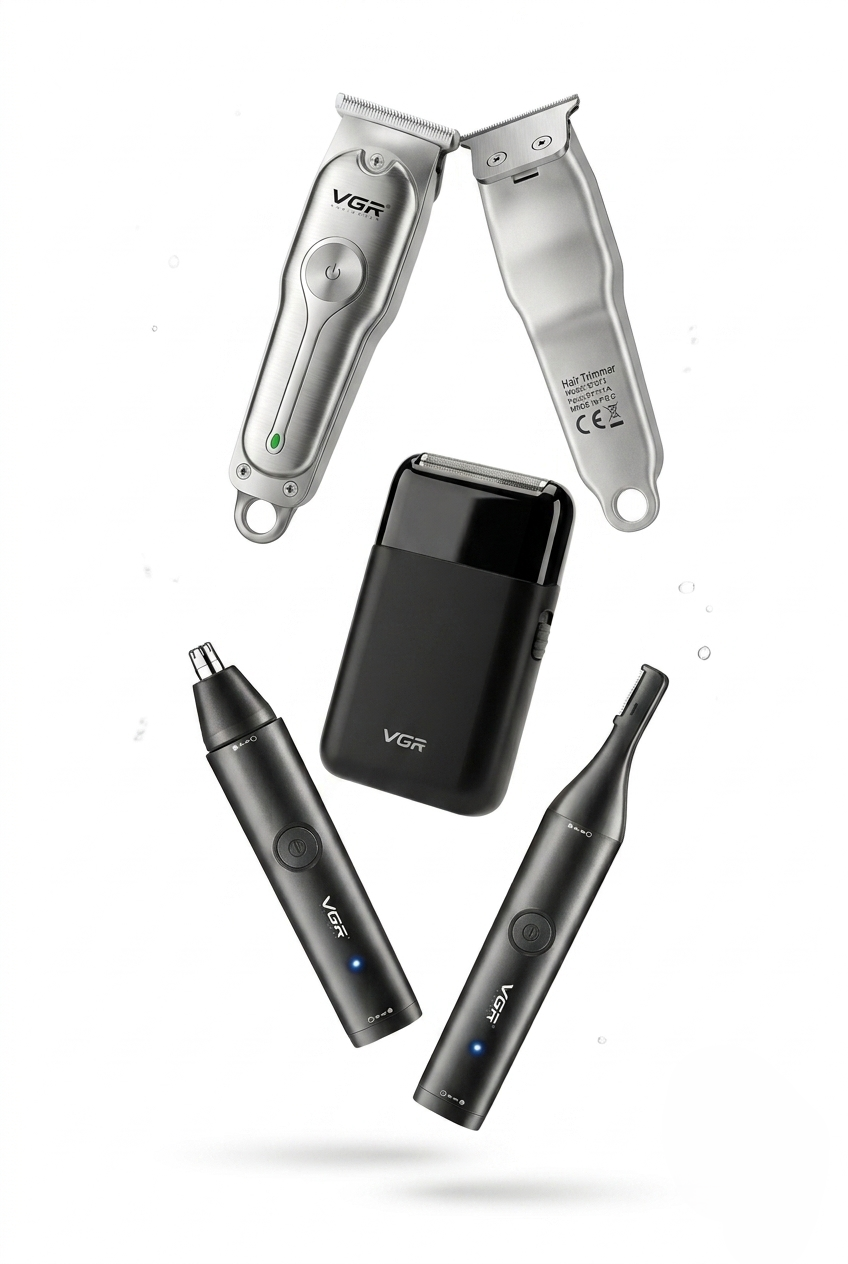 VGR Triple Grooming Bundle Professional Trimmer Set (Models 390, 071 & 613)