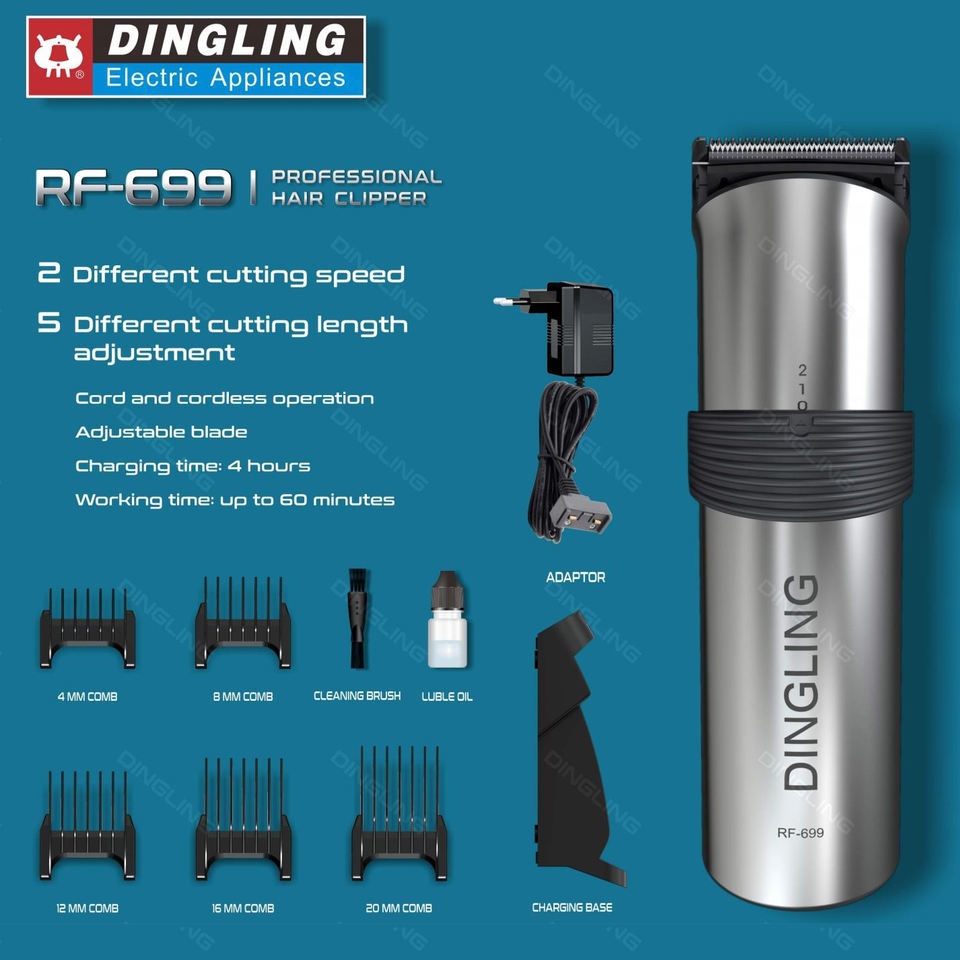 Dingling professional hair clipper RF‑699CE