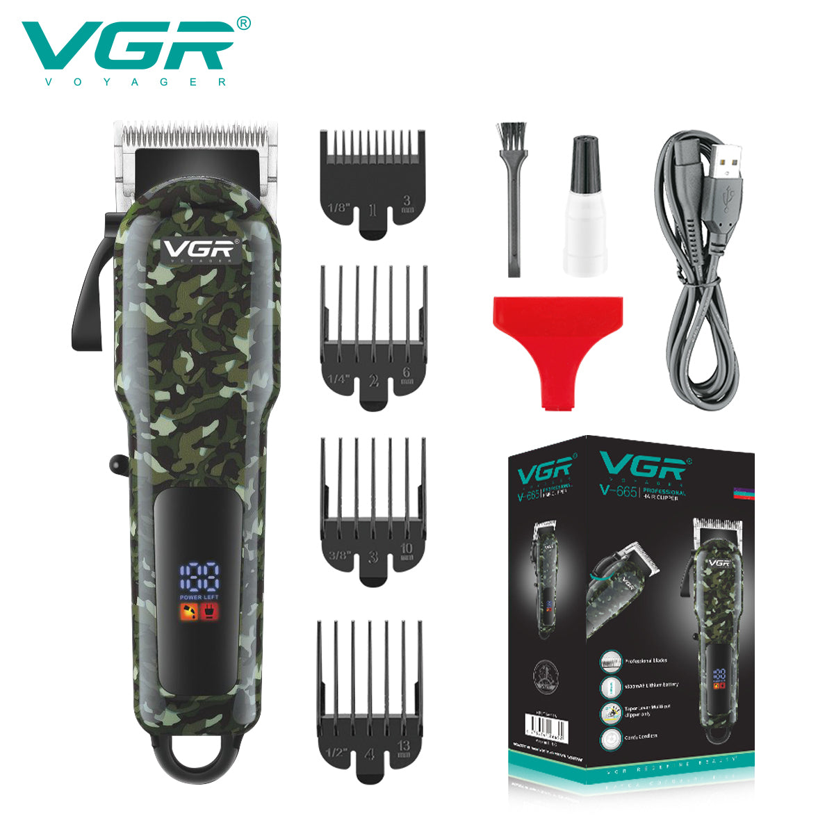 VGR hair cutting machine and beard trimmer V-665