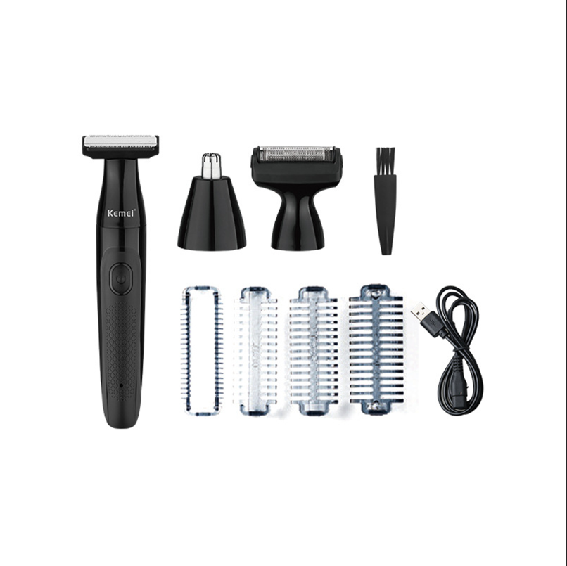Kemei Waterproof 3‑in‑1 Electric Shaver Grooming Tool KM-114