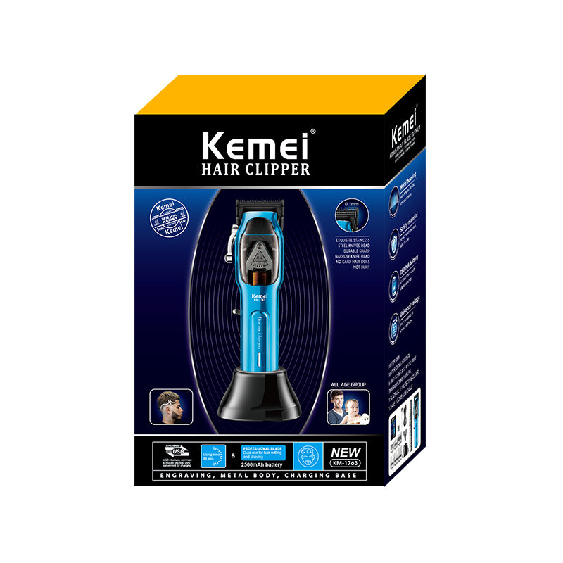 Kemei Cord/Cordless Hair Clipper Barber Kit KM‑1763