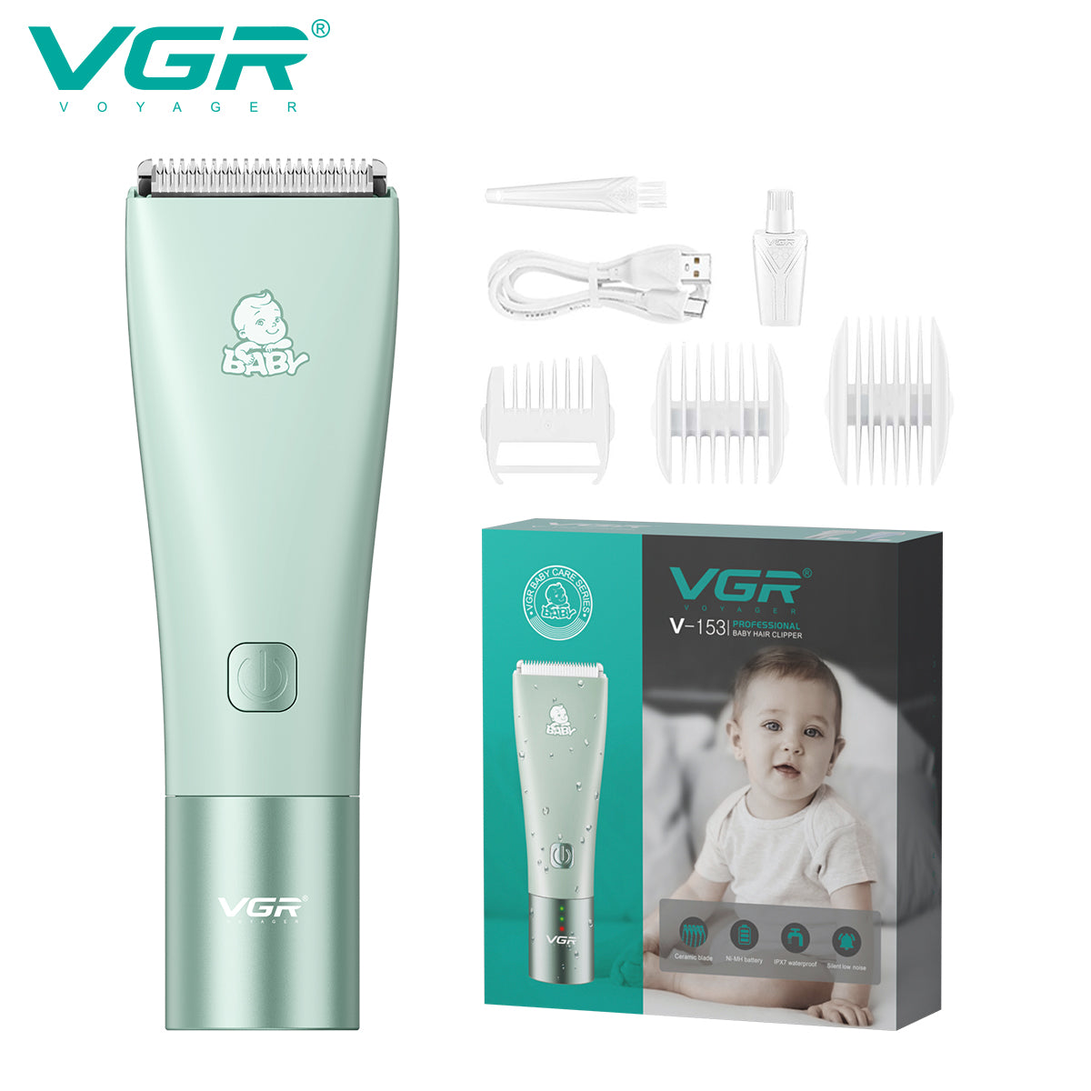 VGR specialized baby and kids’ hair clipper V-153