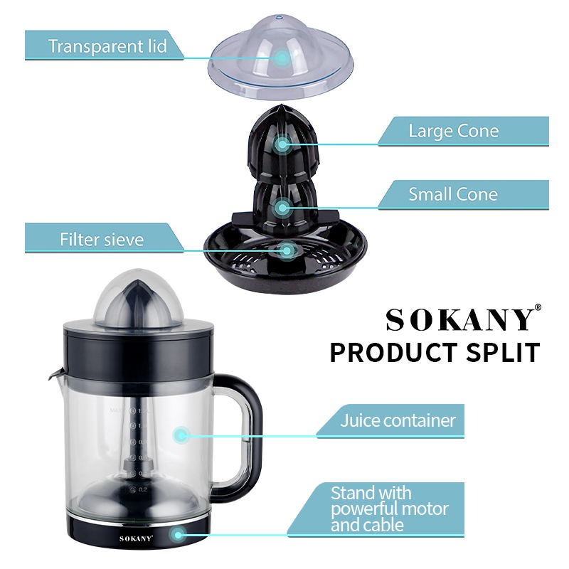 Sokany 1.2L Automatic Orange Juicer SK-CZ-626