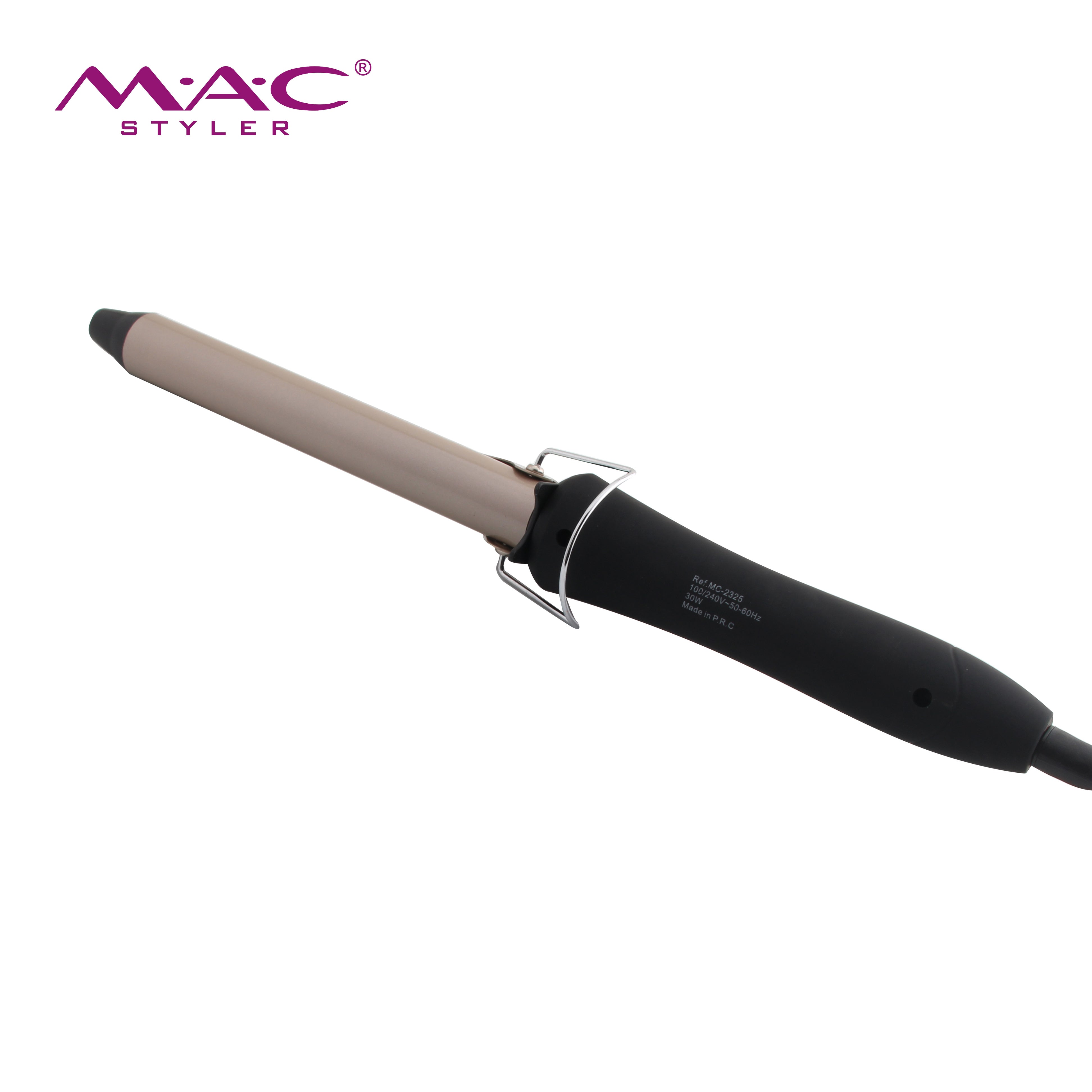 Styler Professional Electric Curling Wand Iron 25mm 2-Temperature Settings LCD Display