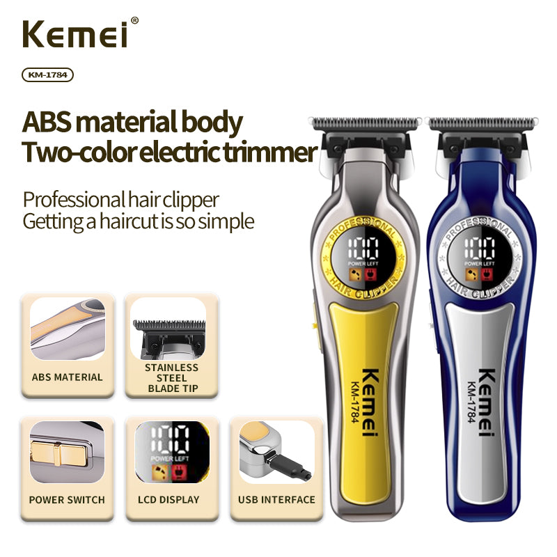 Kemei Cordless Hair Clipper Dual Colors KM-1784