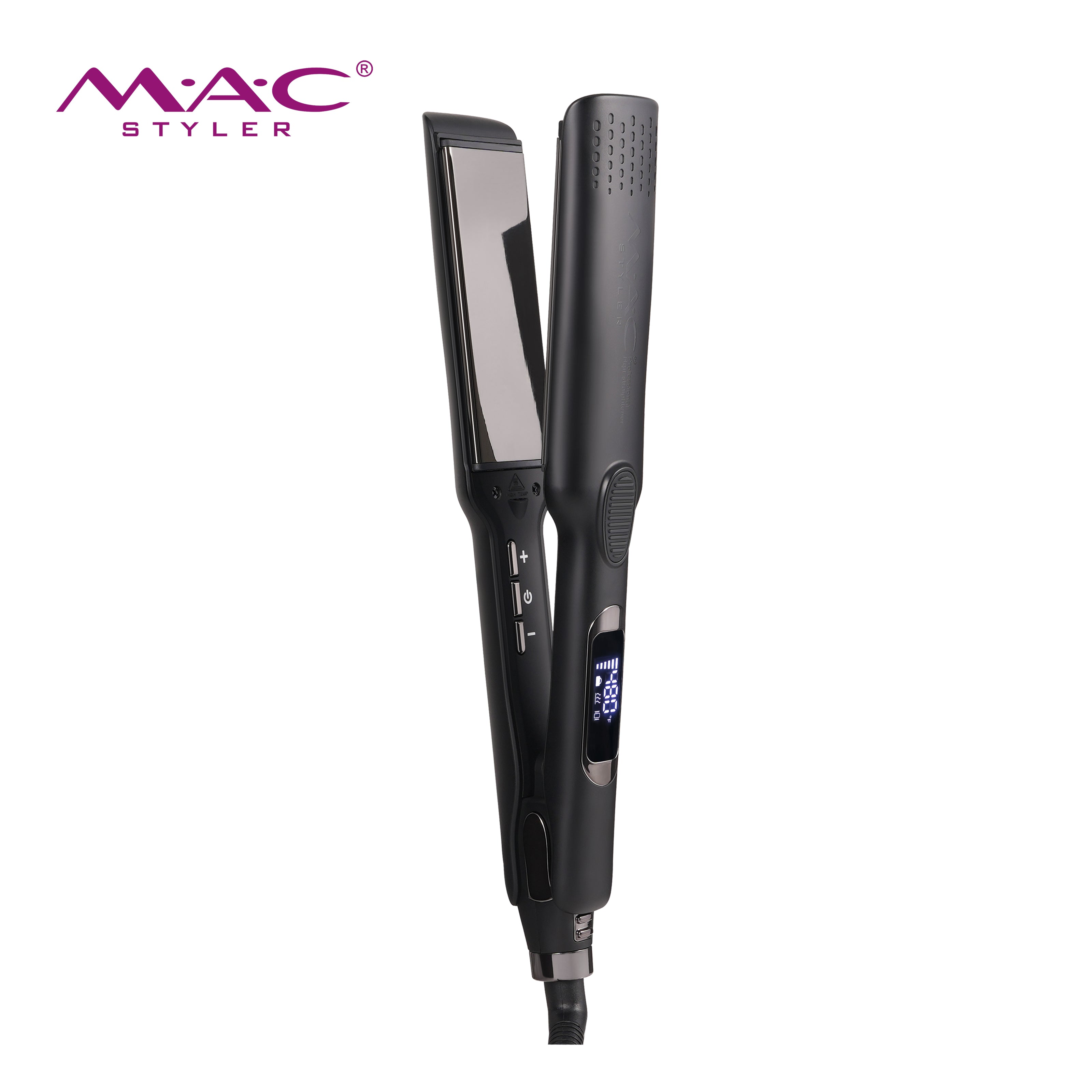 MAC Hair Straightener LCD Display 480F Titanium Flat Iron Wide MC-5620