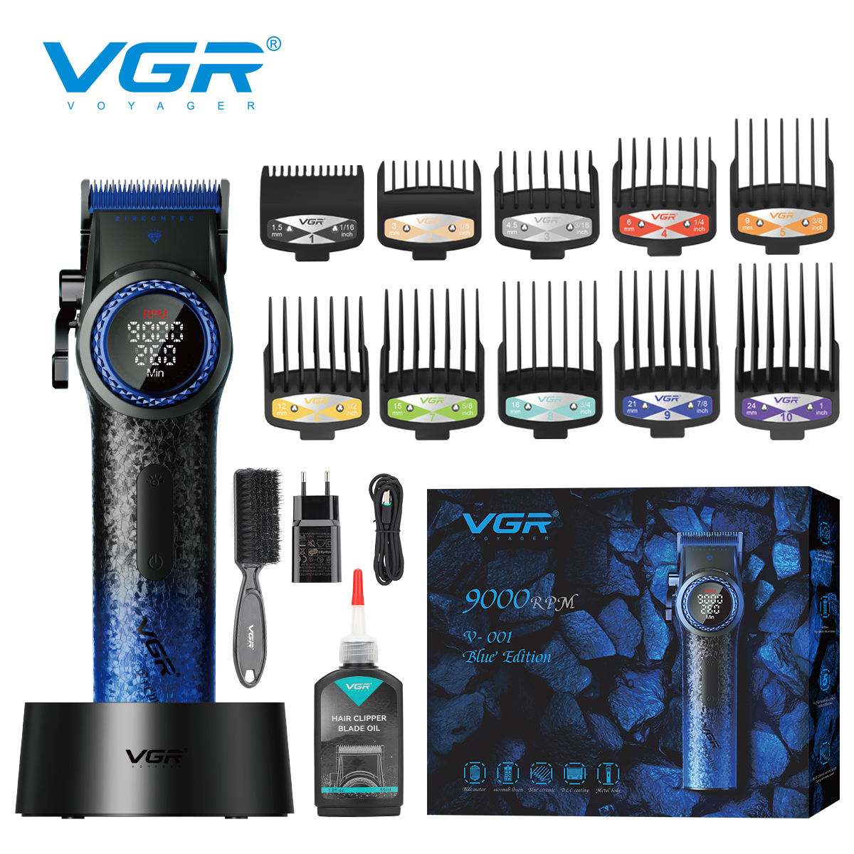 VGR professional hair cutting machine and trimmer V‑001
