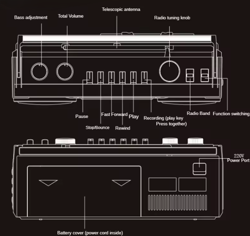 Pixing portable Bluetooth speaker PX‑666BT