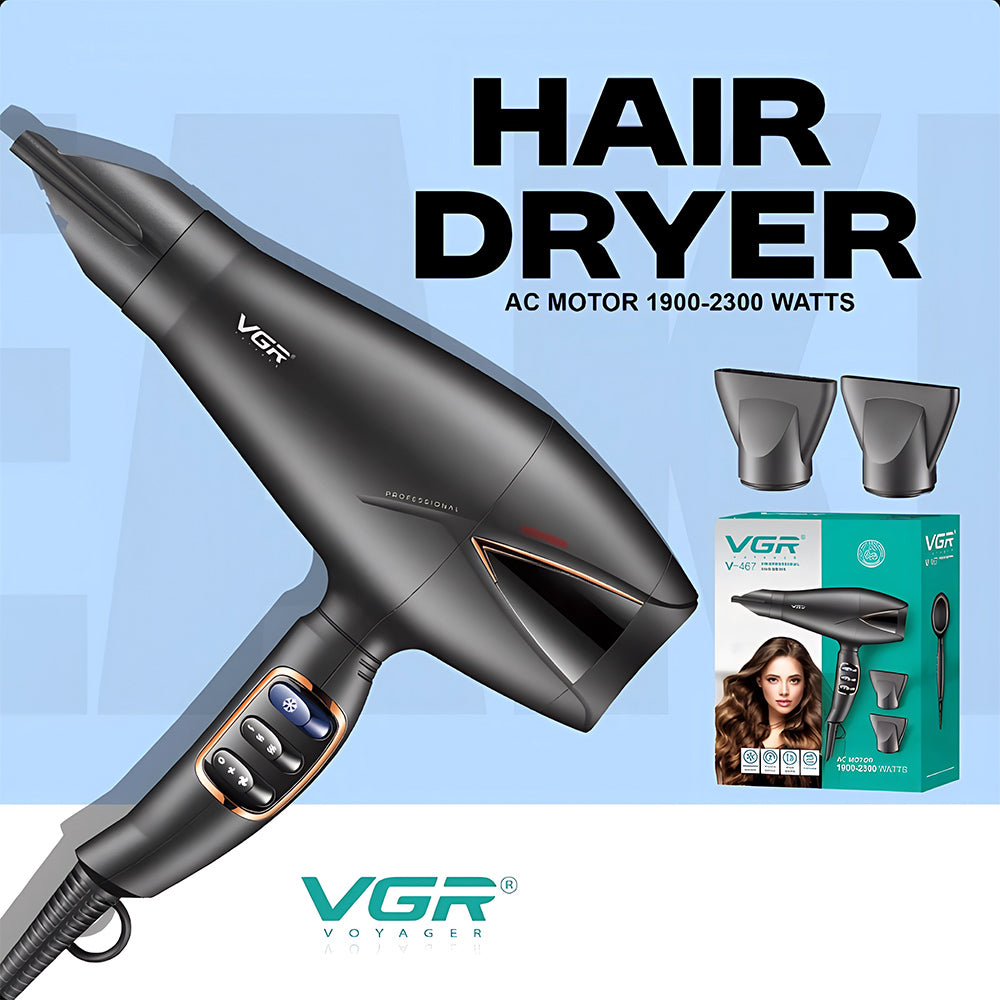 VGR Hair Dryer 2300W V-467