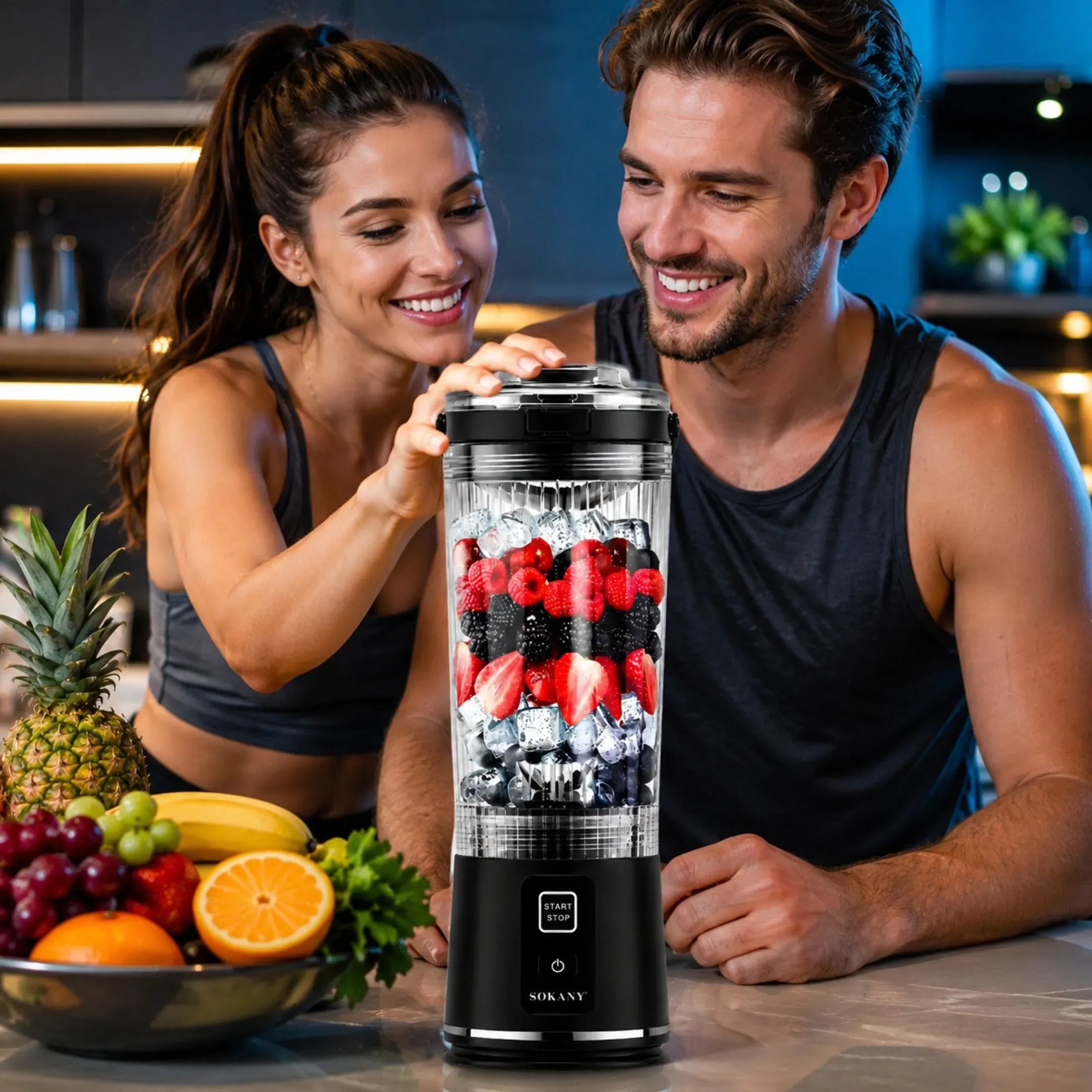 Sokany Sleek Black Everyday Blender SK‑01023
