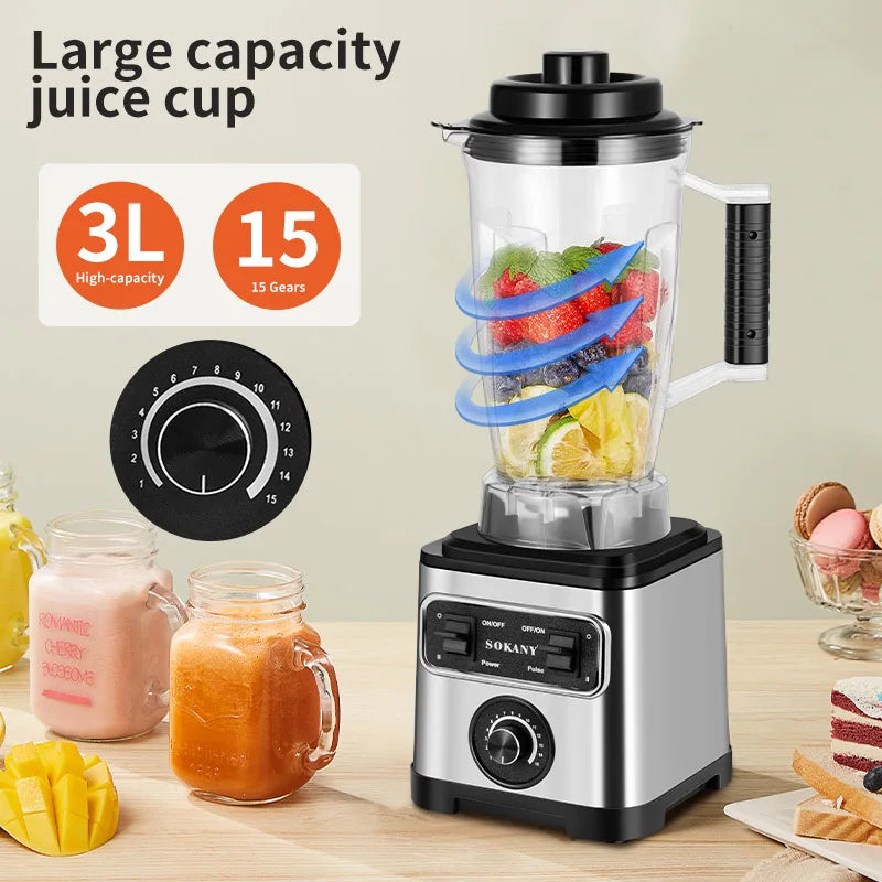 Sokany Multifunctional Food Processor with 6600W Power SK-3333