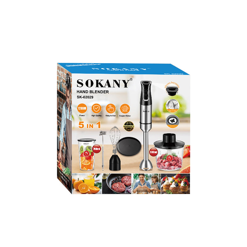 Sokany 1200 W hand blender 5-in-1 hand blender SK-02029