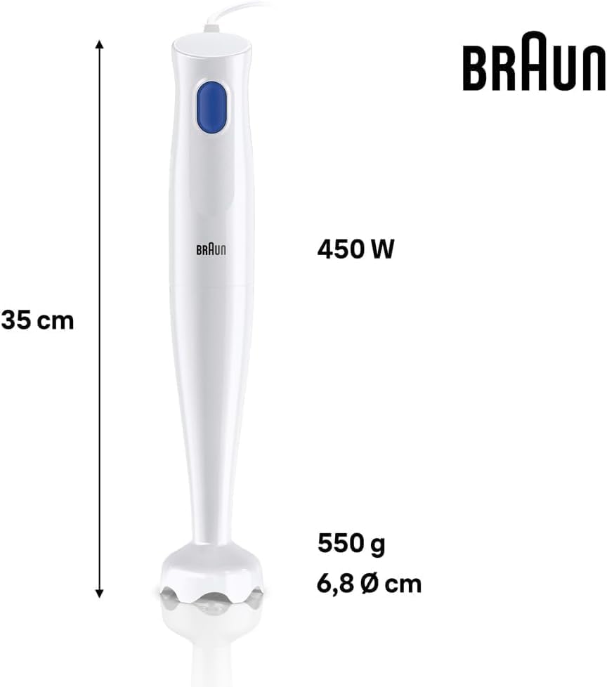 Braun Multiquick 1 White Hand Blender Mq10.001