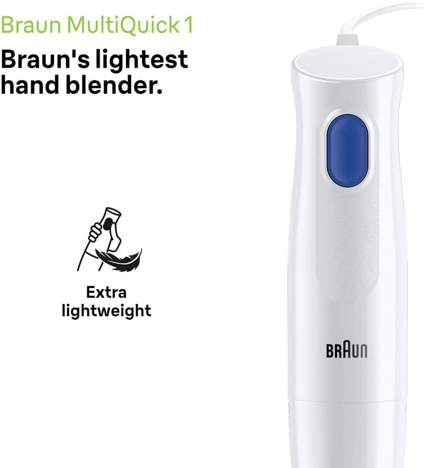 Braun Multiquick 1 White Hand Blender Mq10.001
