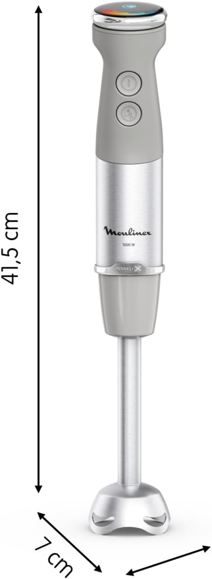 Moulinex Quickchef+, Blender Stand, 1000 W, Quiet, 20 Speed, Turbo Mode, 500 ml Chopper Accessory DD672