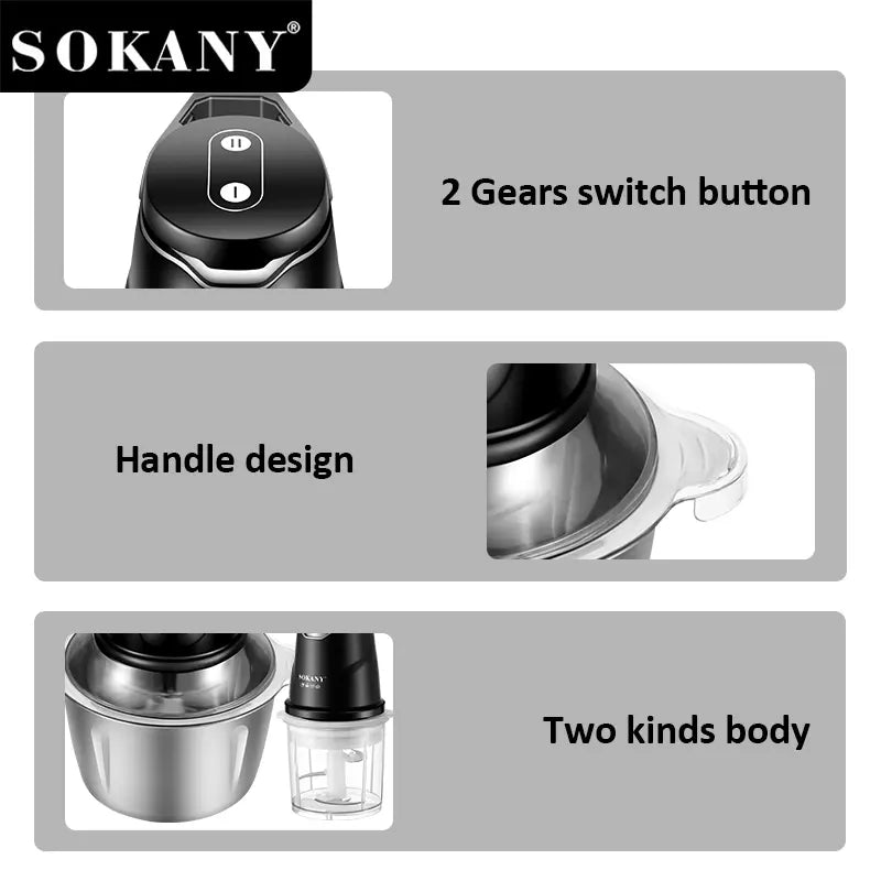 Sokany Stainless Steel Chopper SK‑06028