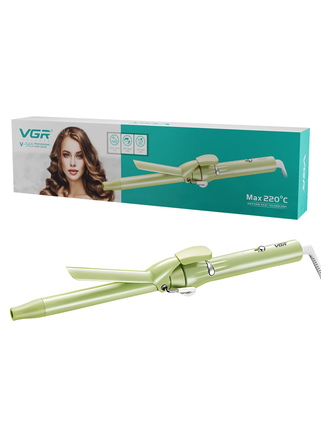 VGR Hair curling iron V-565