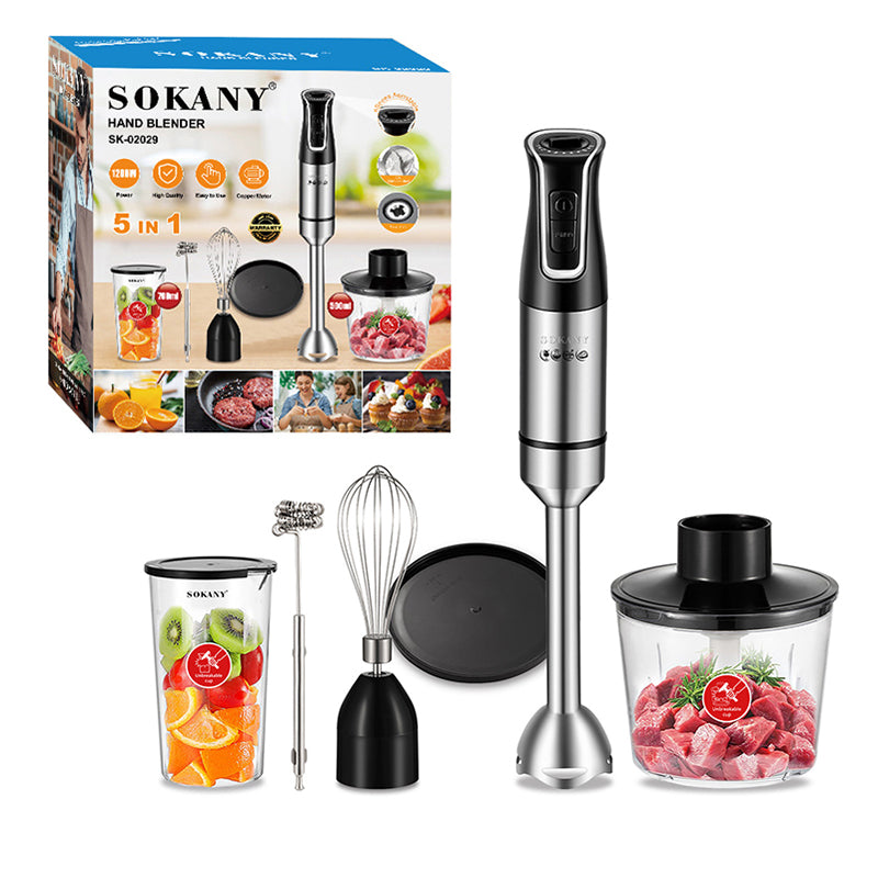 Sokany 1200 W hand blender 5-in-1 hand blender SK-02029