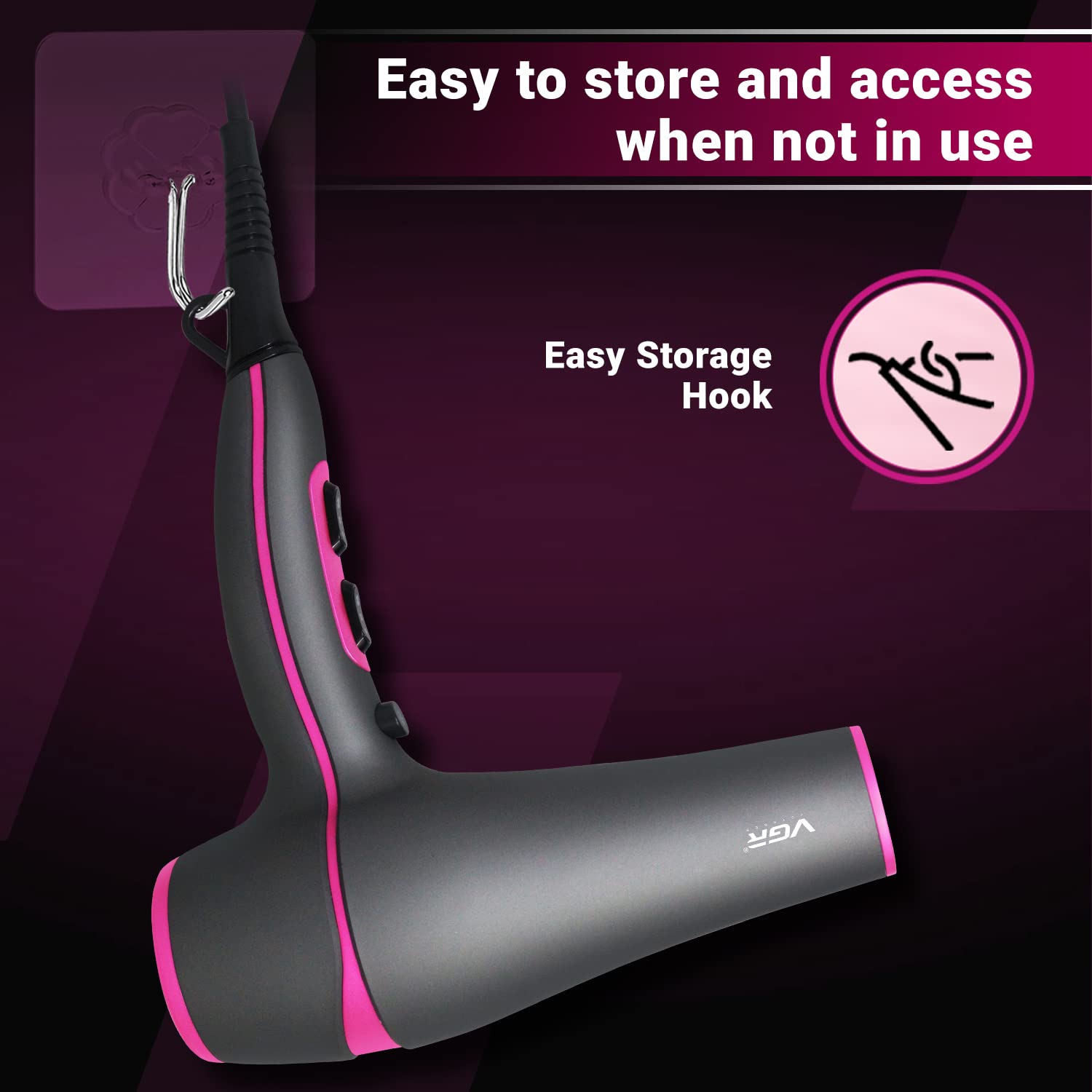 VGR Professional Hair Dryer with AC Motor V-402