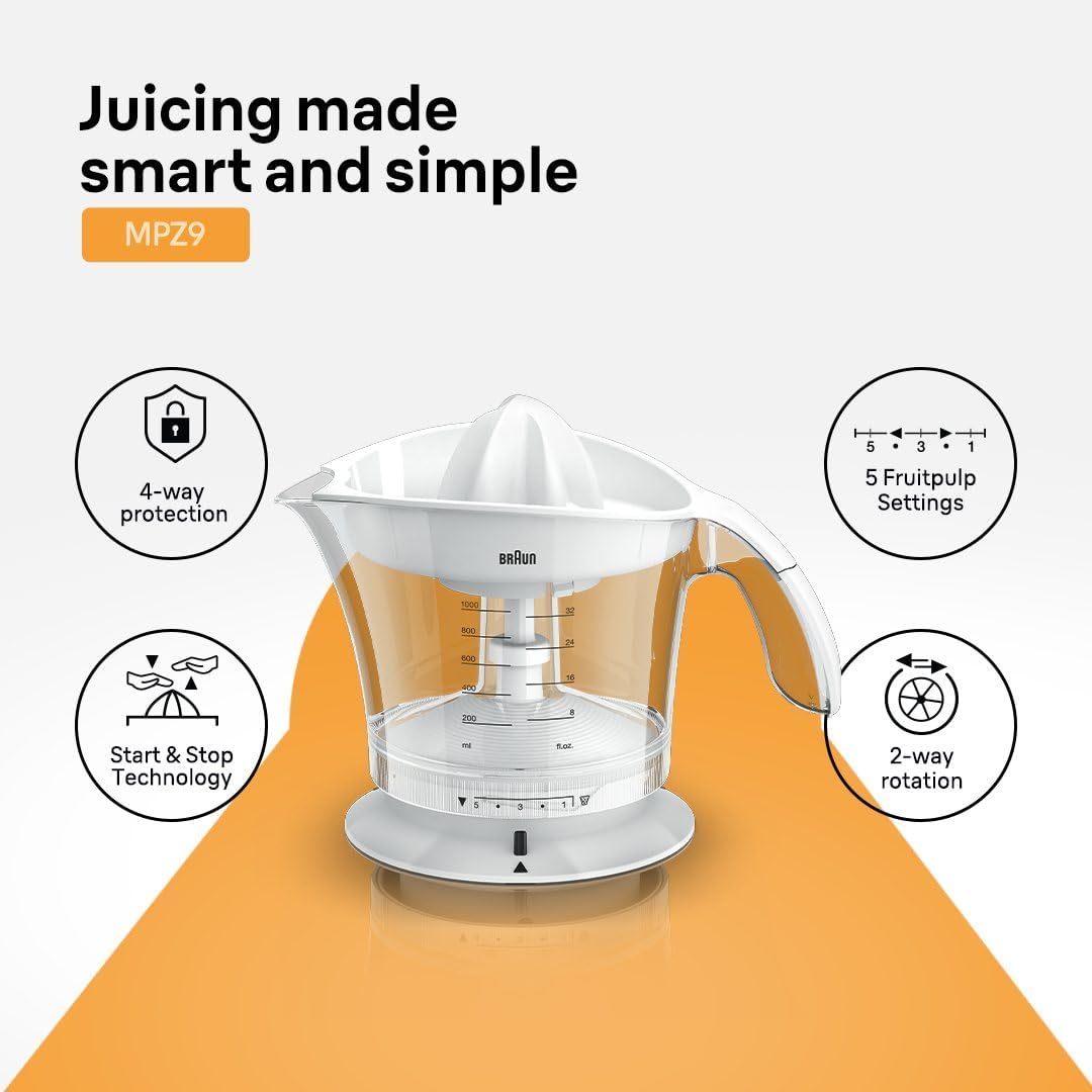 Braun Multiquick 3 Citrus Juicer MPZ9