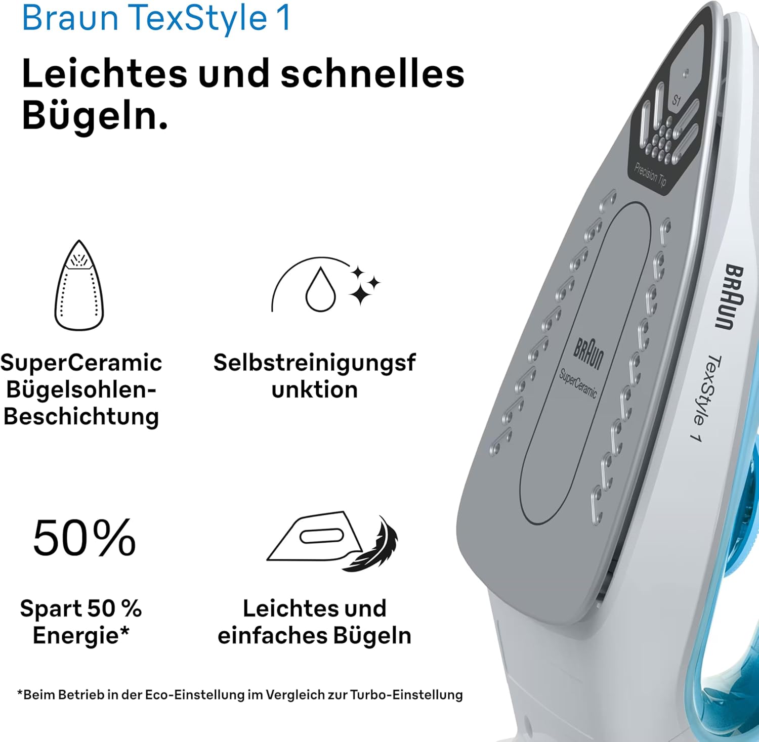 Braun TexStyle Steam Iron SI1050