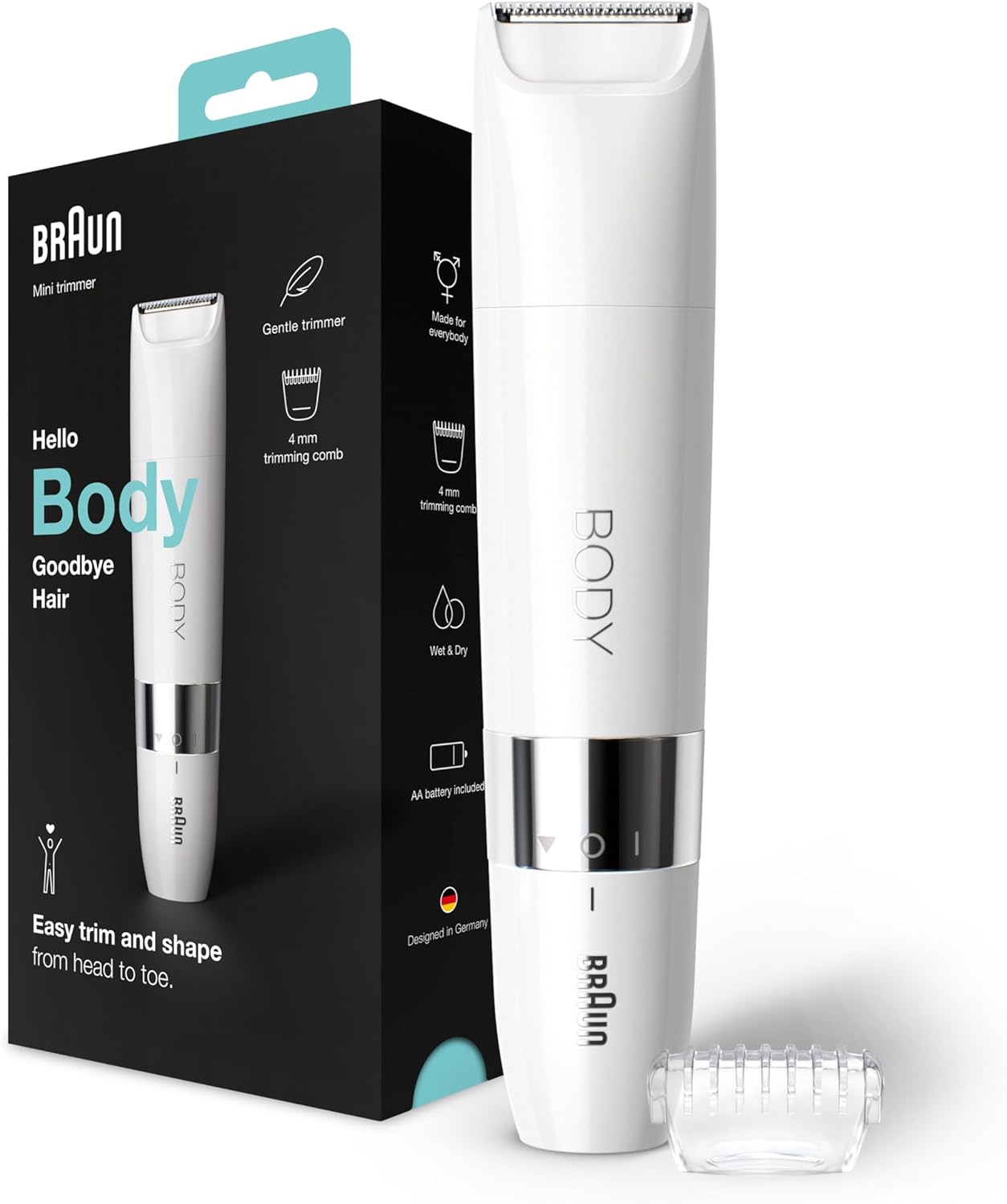 Braun Body Mini lightweight electric trimmer BS1000