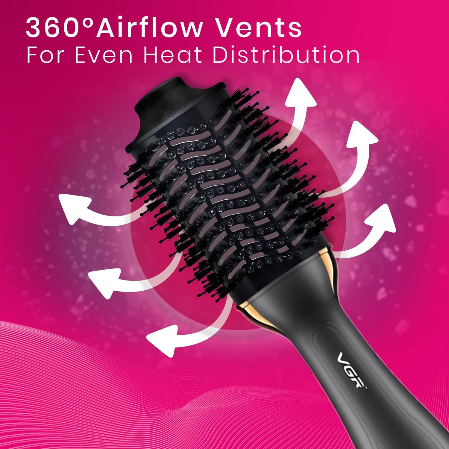 VGR Hot Air Brush Volumizer V-492