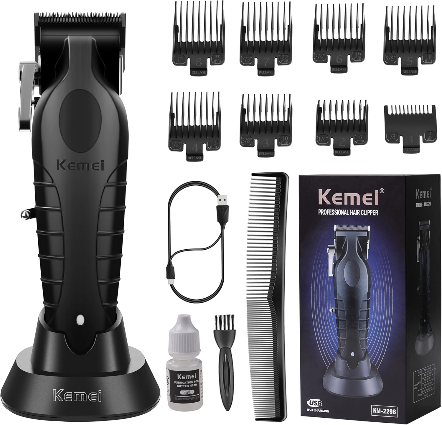 Kemei Cordless Body & Groin Hair Trimmer KM-2296