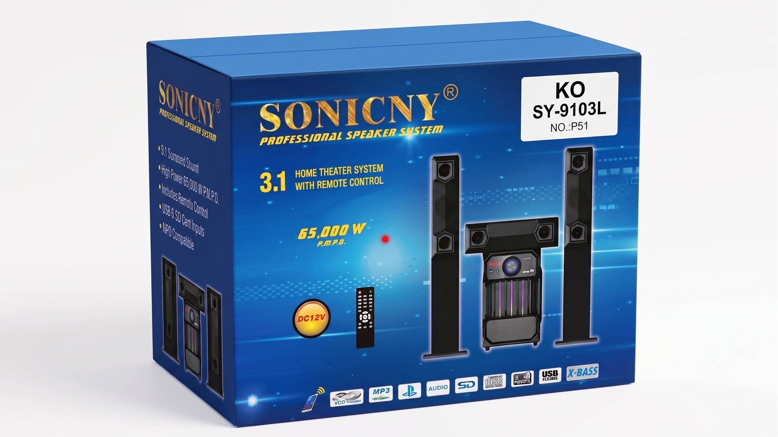 Soniciny multi‑functional wireless speaker system SY‑9103L