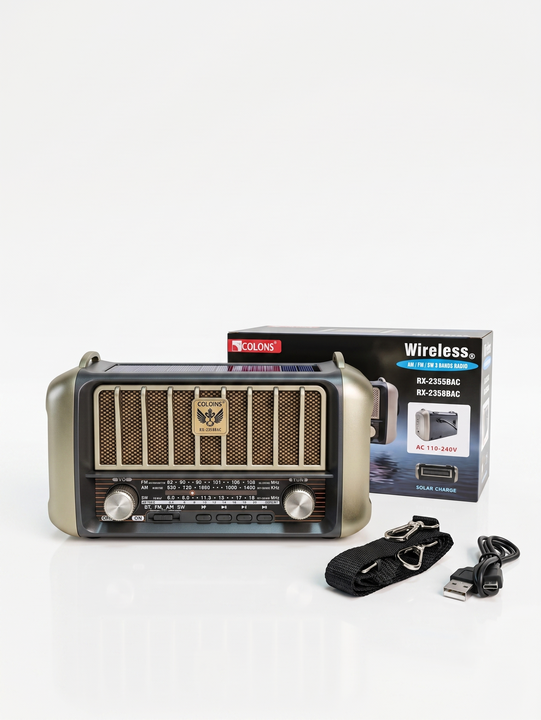 Nakiya portable Bluetooth speaker RX‑2355BAC