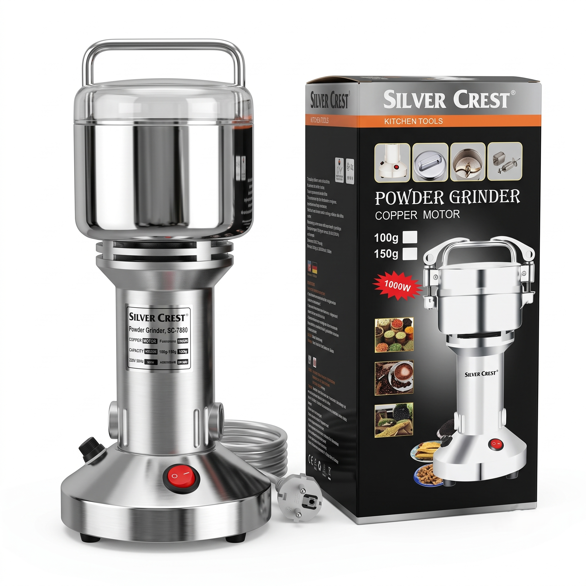 Silver Crest Powder Grinder Powder Grinder 150g