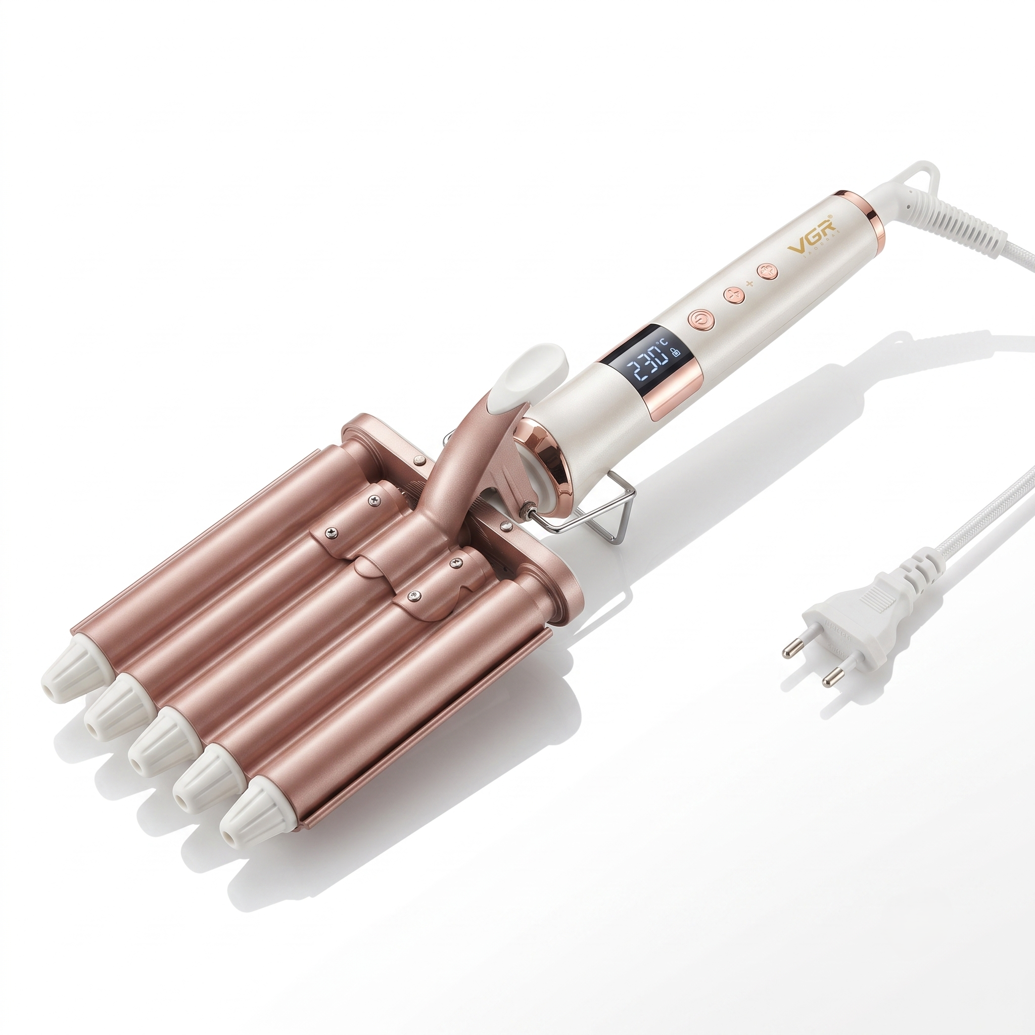 VGR Professional curling iron plate with 5 waves 18 mm max 230 °C V-528