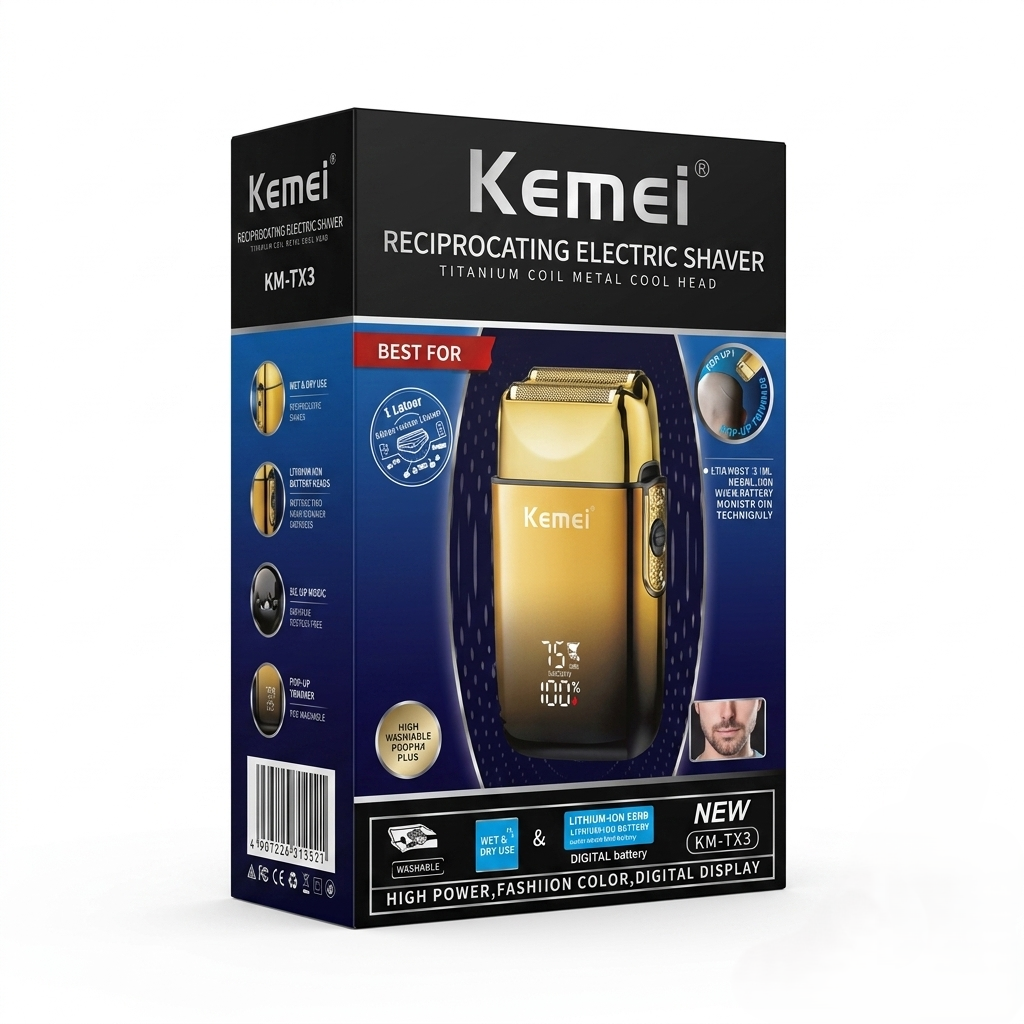 Kemei Electric Shaver Skinhead Grooming Artifact KM-TX10