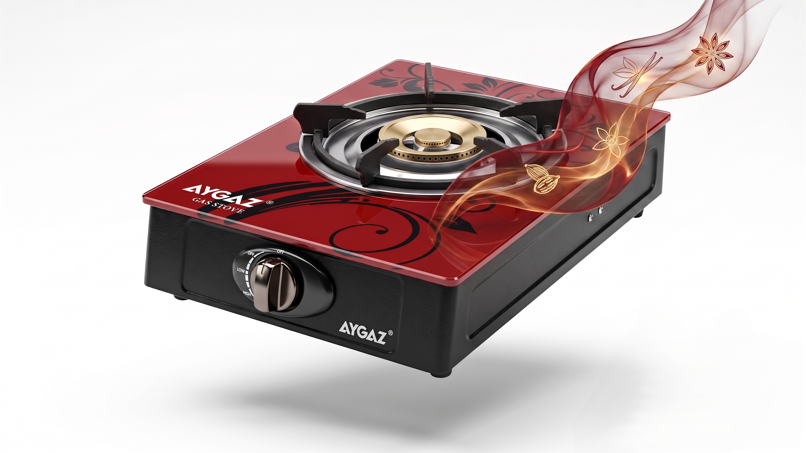 AYGAZ modern glass gas stove G-001