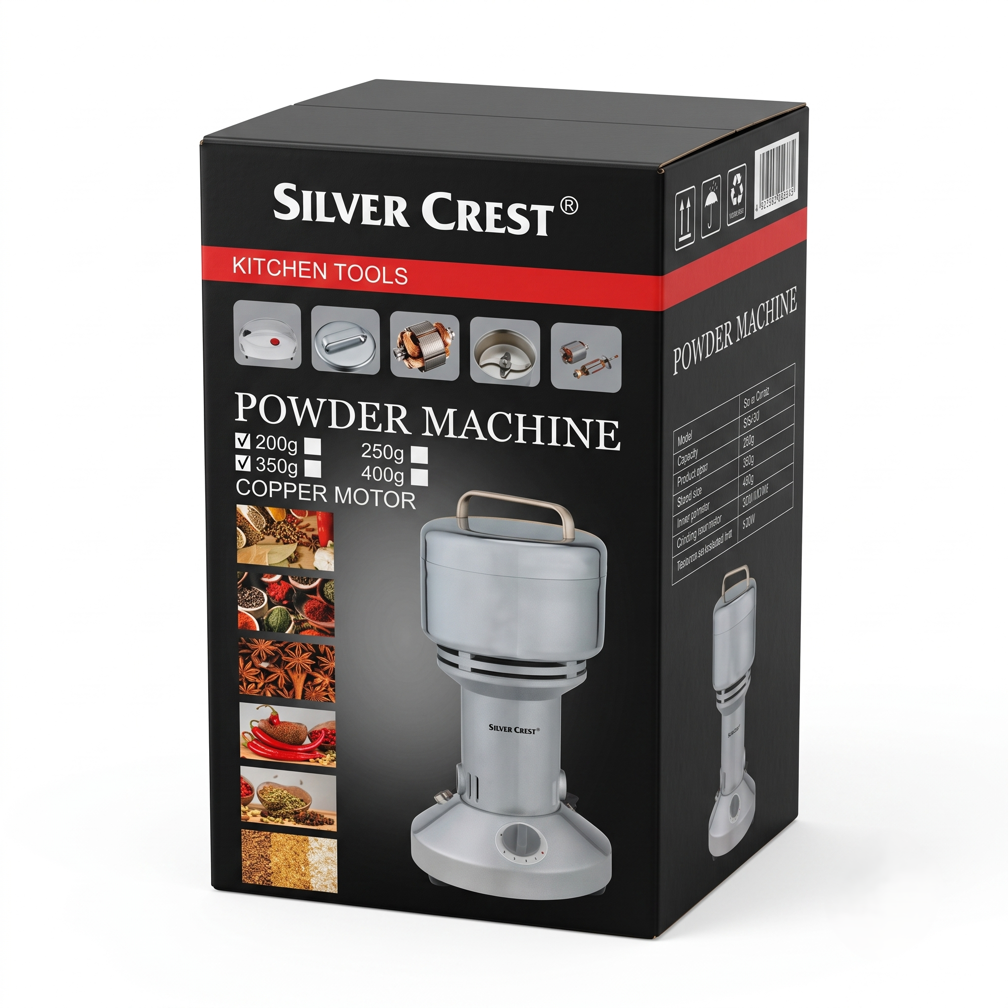 Silver Crest Powder Grinder Powder Grinder 350g
