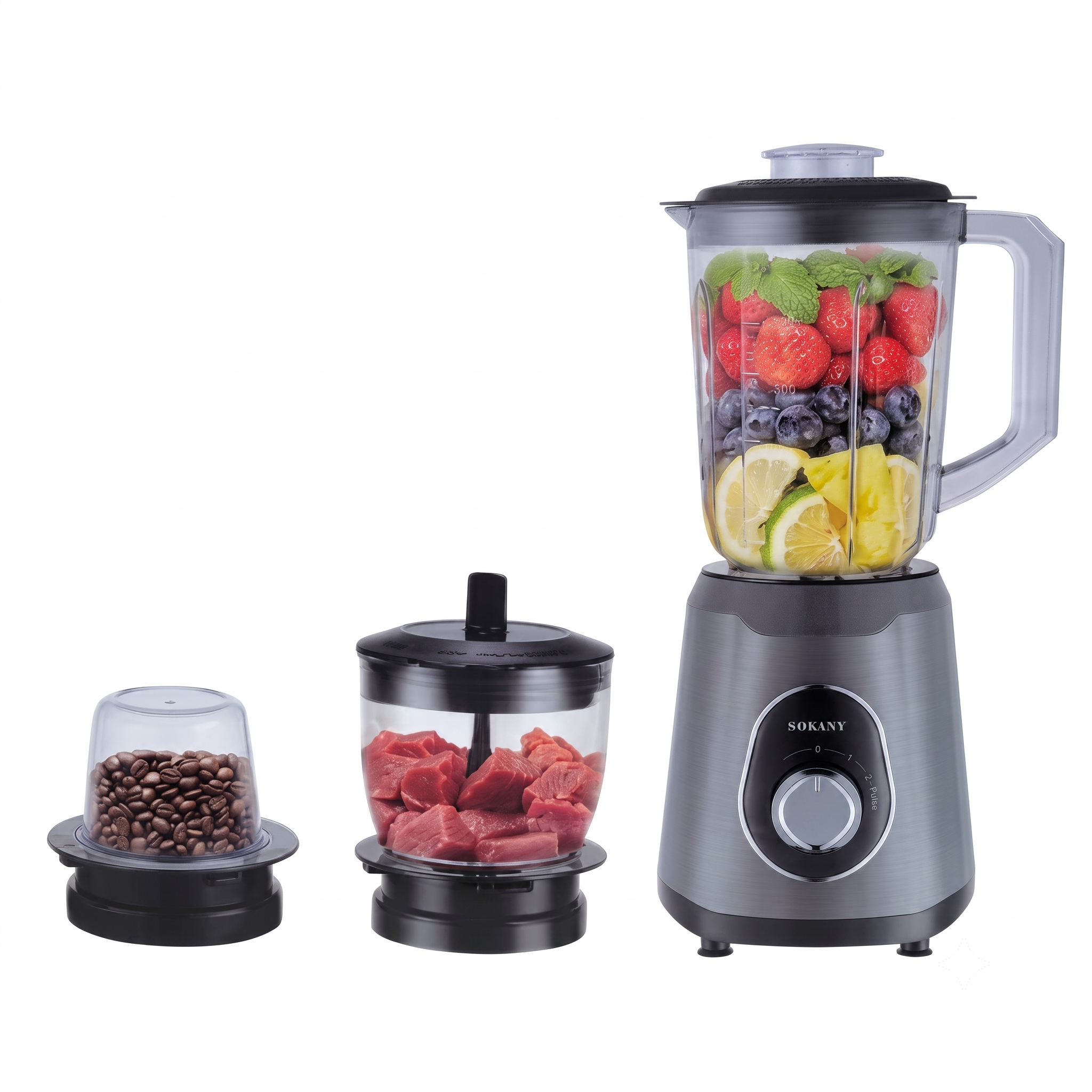 Sokany  3 in 1 Electric Juicer Blender Machine and Extractor SK-03036