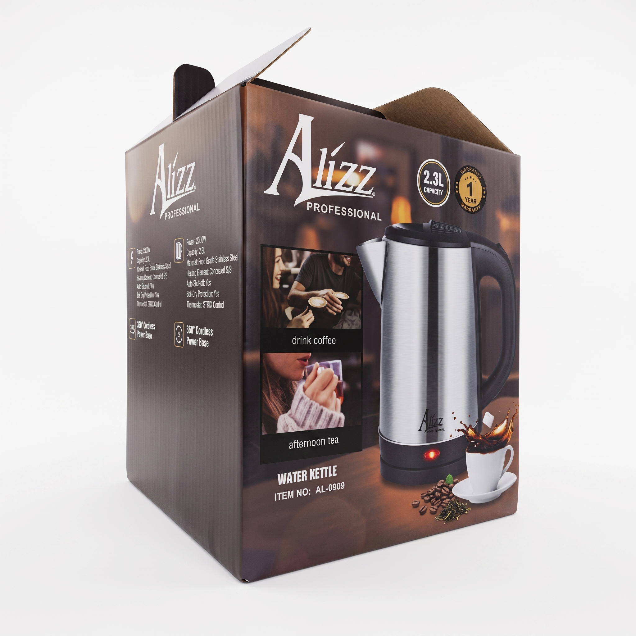 Alizz Electric Kettle AZ‑0909