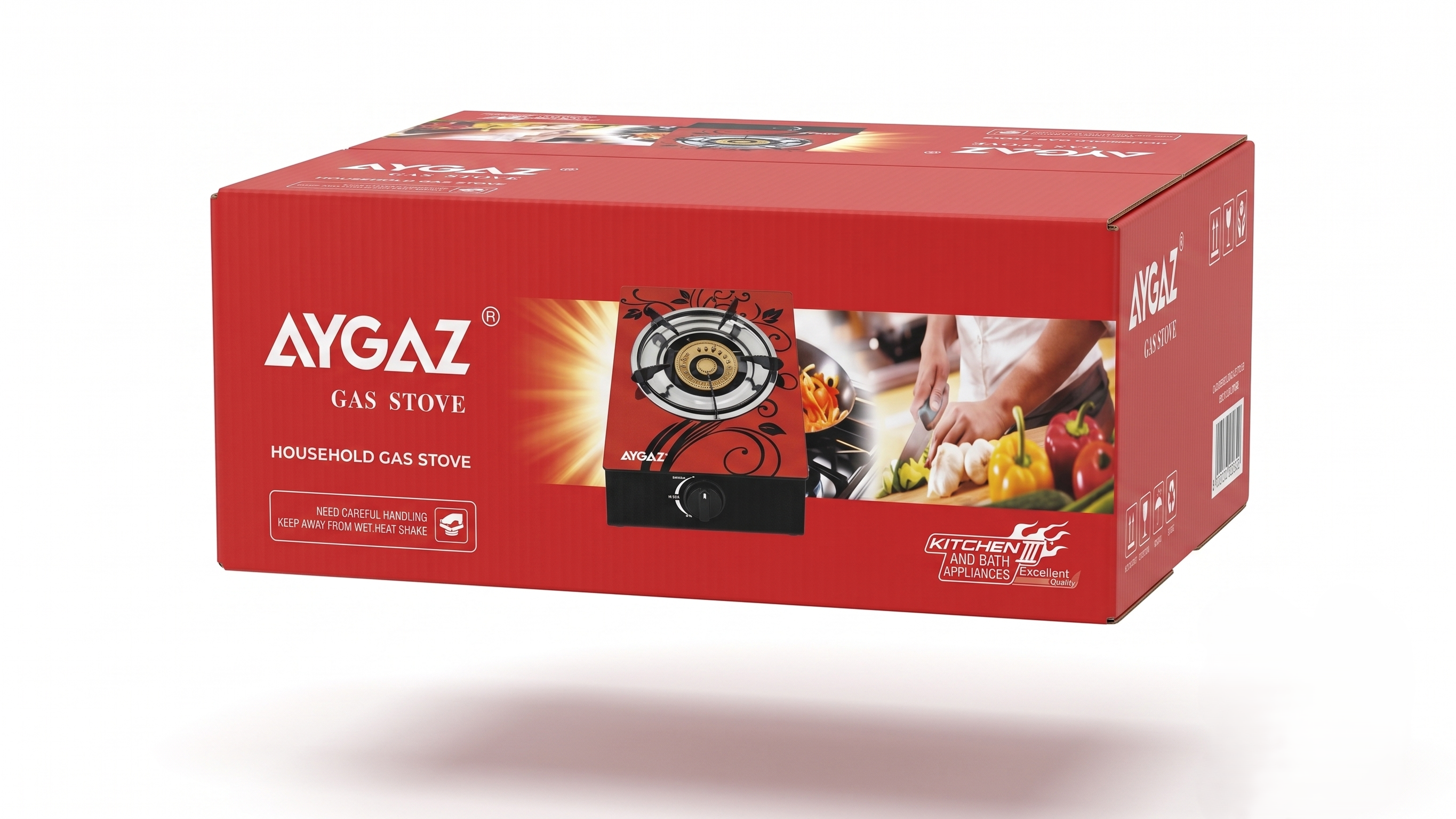 AYGAZ modern glass gas stove G-001