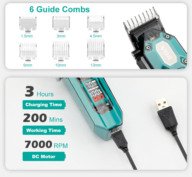 VGR hair clippers and beard trimmers V-600B&V-900B