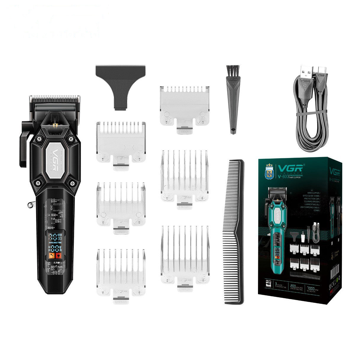 VGR hair clippers and beard trimmers V-600B&V-900B