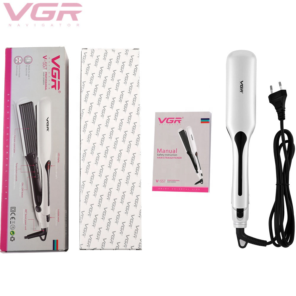 VGR Professional Ceramic Coated Plate LCD Display Hair Straightener V557