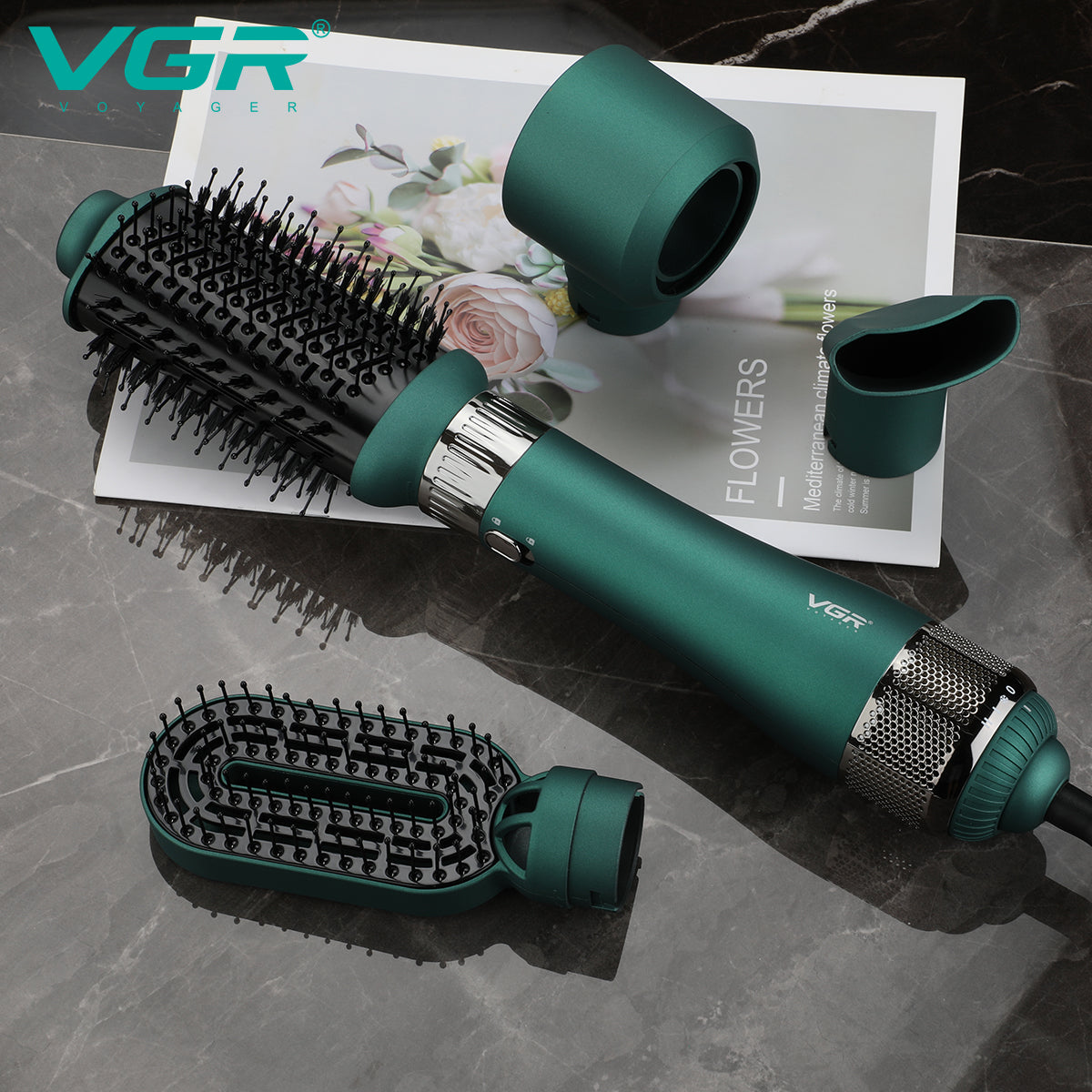 VGR Hair Dryer Brush 4 in 1 Hot Air Brush V-493
