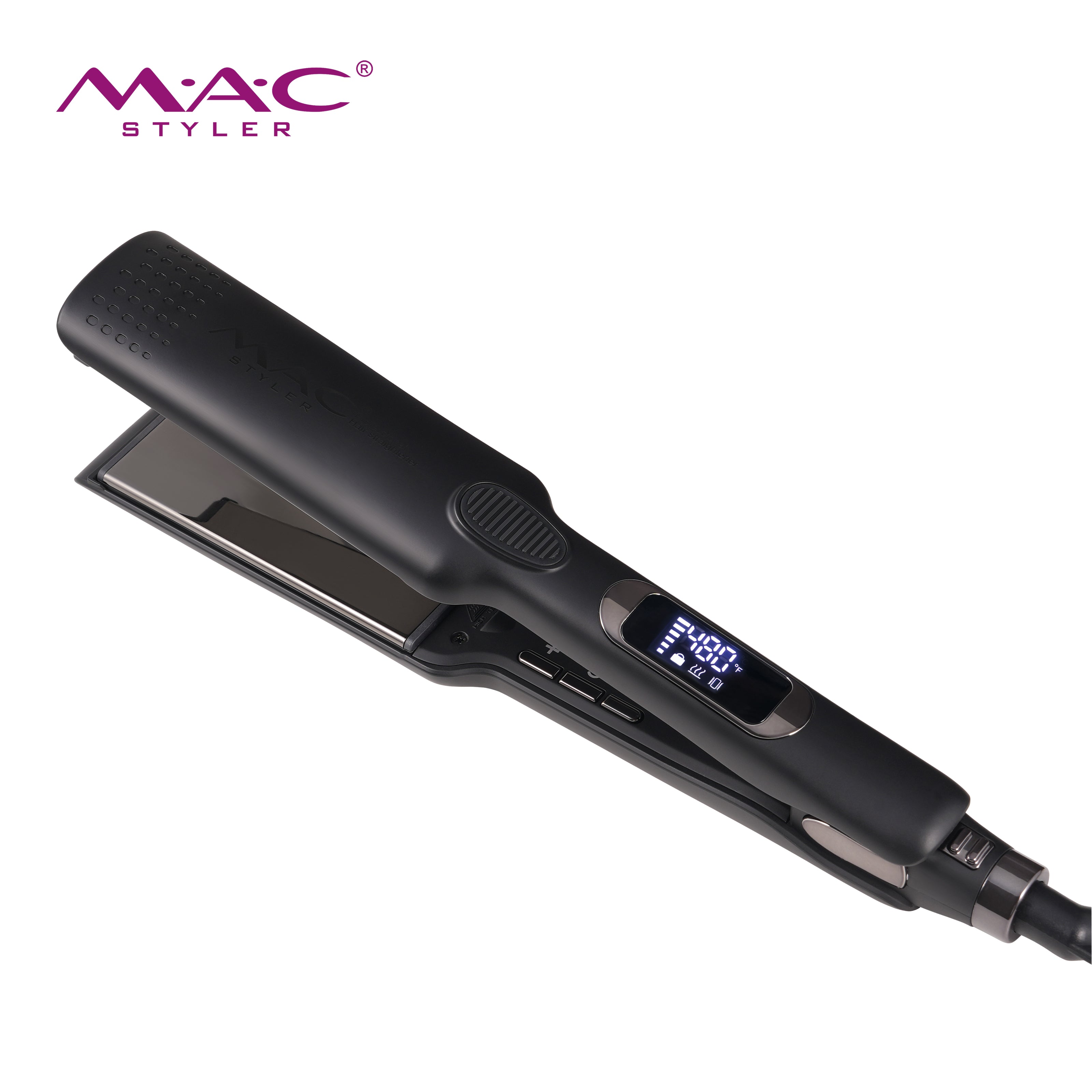 MAC Hair Straightener LCD Display 480F Titanium Flat Iron Wide MC-5620