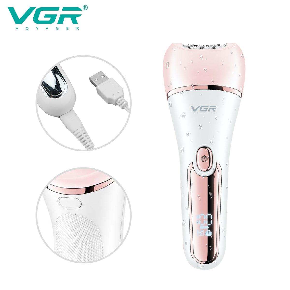 VGR multi‑functional grooming and hair removal kit V-733